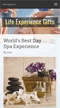Mobile Screenshot of lifeexperiencegifts.com